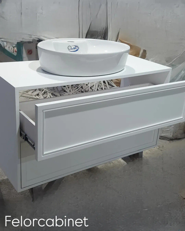 خرید ارزان کابینت روشویی پرسلانی