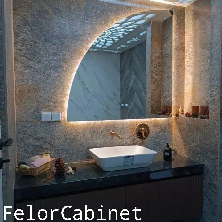 کابینت روشویی مدرن مدل ۱۱۰۷؛ ترکیبی از ظرافت و دوام